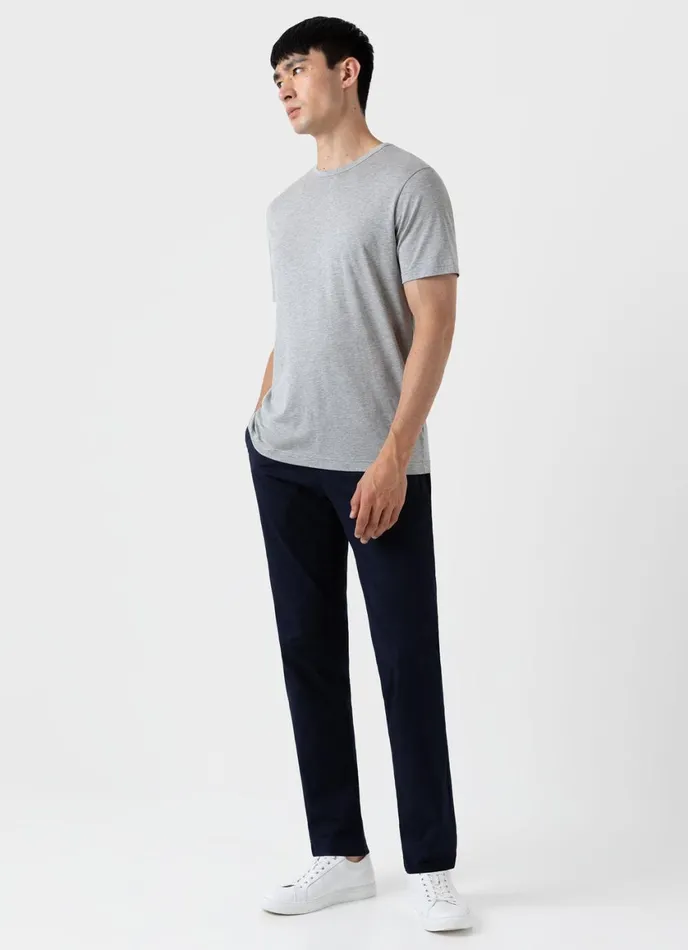 Classic Tshirt Grey Melange Men SUNSPEL Tshirts