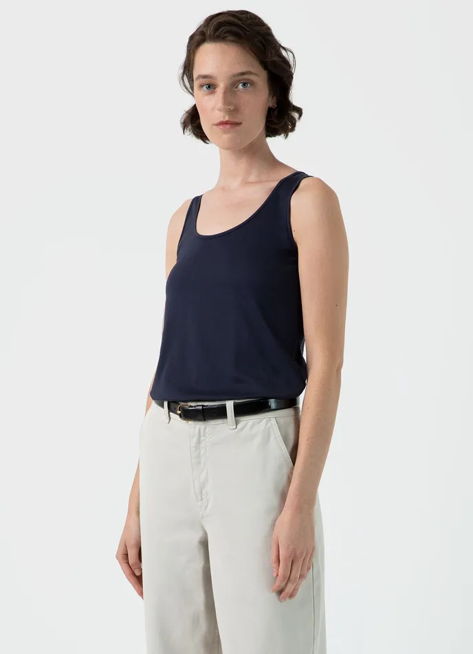 Classic Vest Navy Women Loungewear and Sleepwear ussunspel