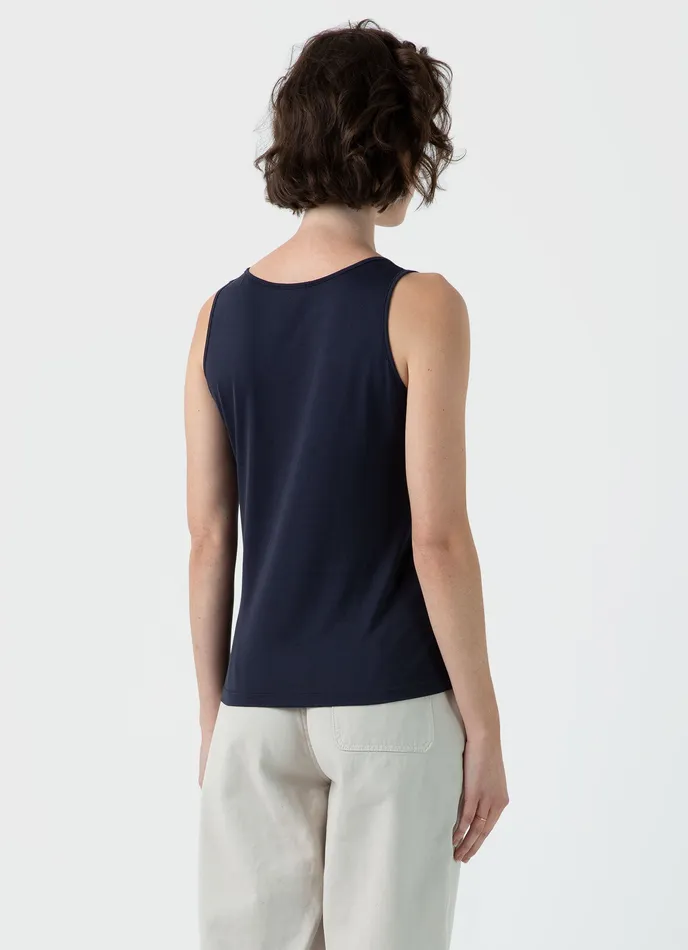 Classic Vest Navy Women Loungewear and Sleepwear ussunspel Classic Vest Navy Women Loungewear and Sleepwear ussunspel