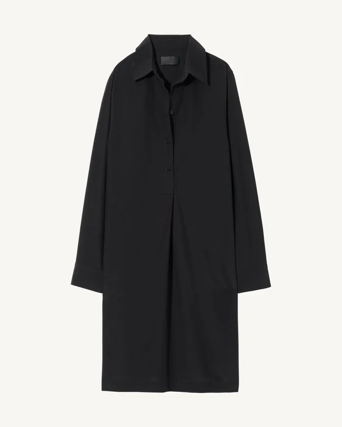 CLOE SILK DRESS Black Women Nili Lotan Dresses and Skirts