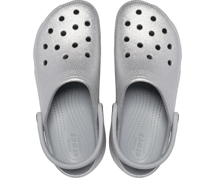 Clogs Classic Platform Glitter Clog Silver 8211 Crocs Women