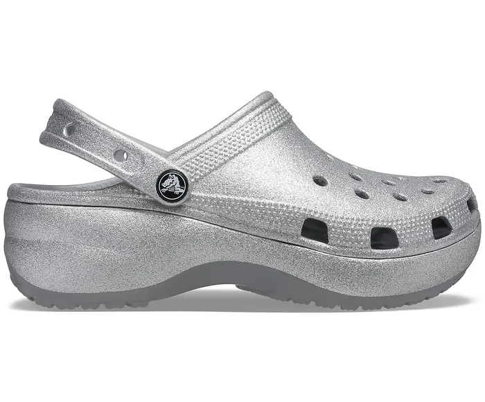 Clogs Classic Platform Glitter Clog Silver 8211 Crocs Women