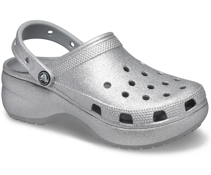 Clogs Classic Platform Glitter Clog Silver 8211 Crocs Women