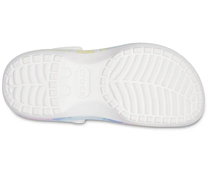 Clogs Classic Platform TieDye Graphic Clog White Multi Crocs Women