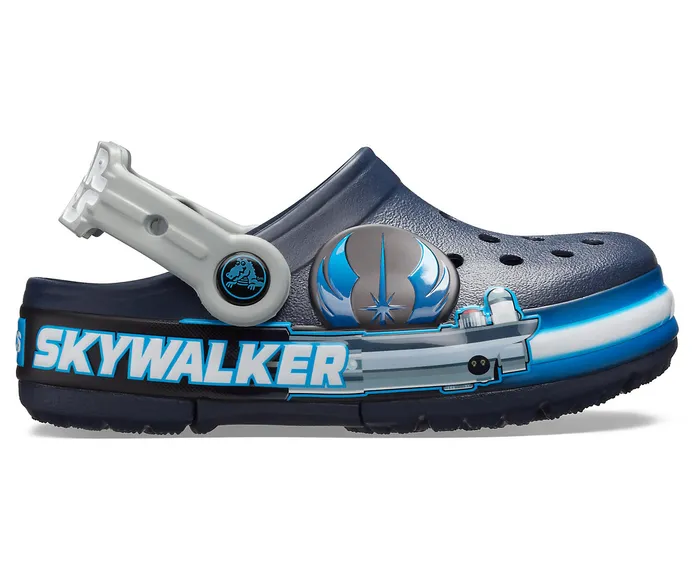 Clogs Kids Crocs Fun Lab Luke Skywalker Lights Clog Navy Crocs Boys