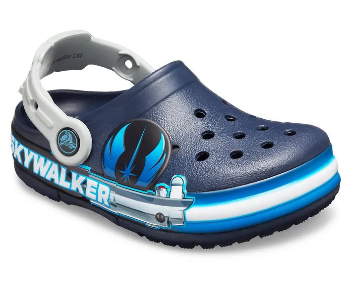Clogs Kids Crocs Fun Lab Luke Skywalker Lights Clog Navy Crocs Boys