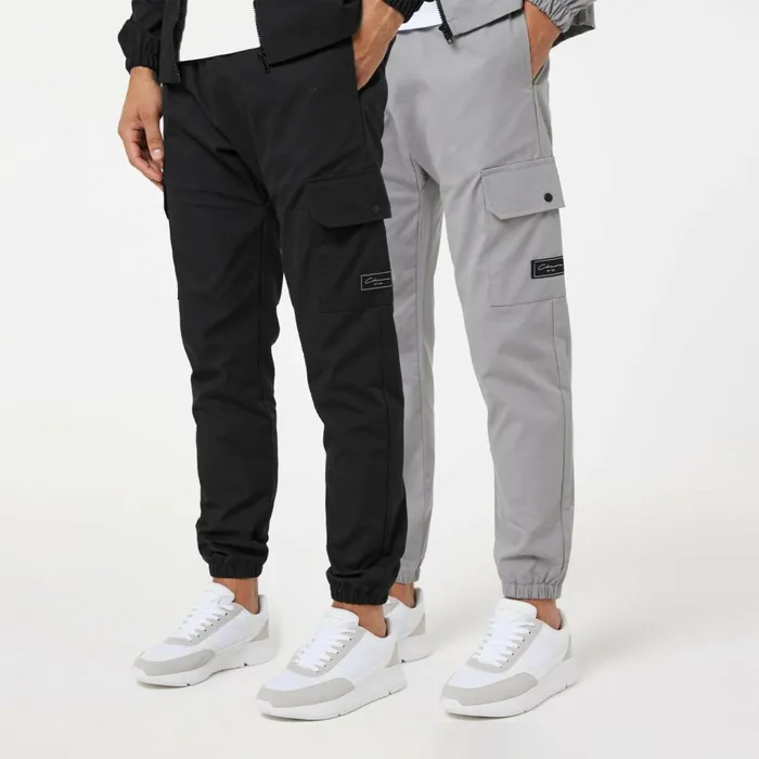 Closure London 2Pack Utility Cargo Pants Black Ice Grey Men Pants