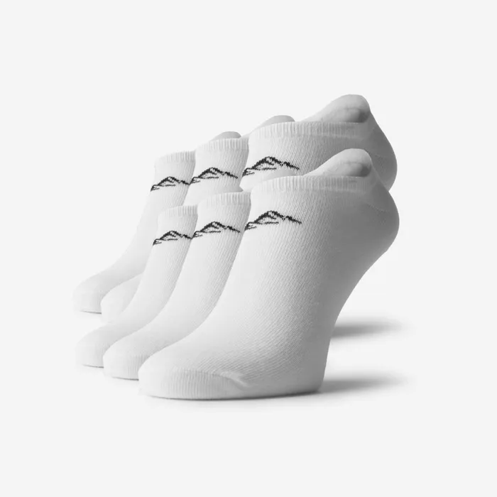 Closure London 6Pack No Show Sport Socks White Men Sliders