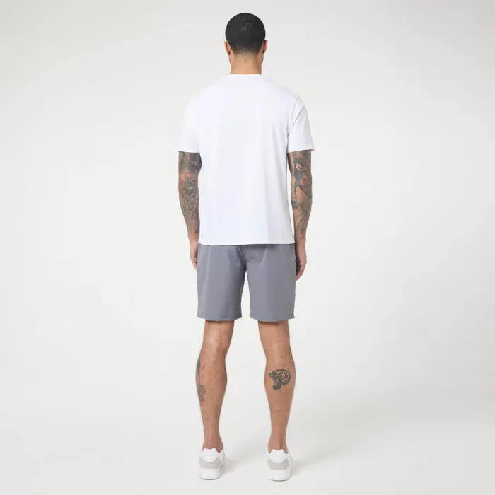 Closure London Bi Stretch Poly Zip Utility Short Charcoal Men Shorts
