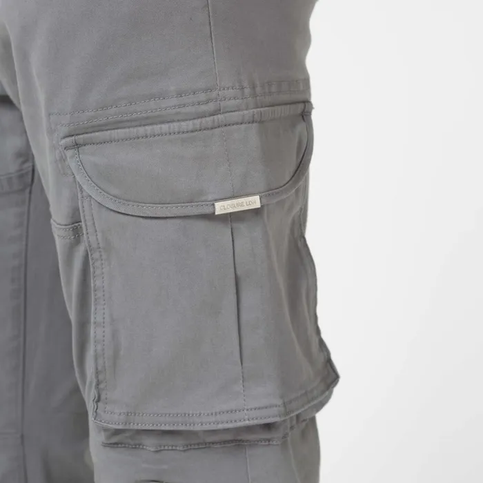 Closure London Classic Cargo Pant Grey Men Cargos