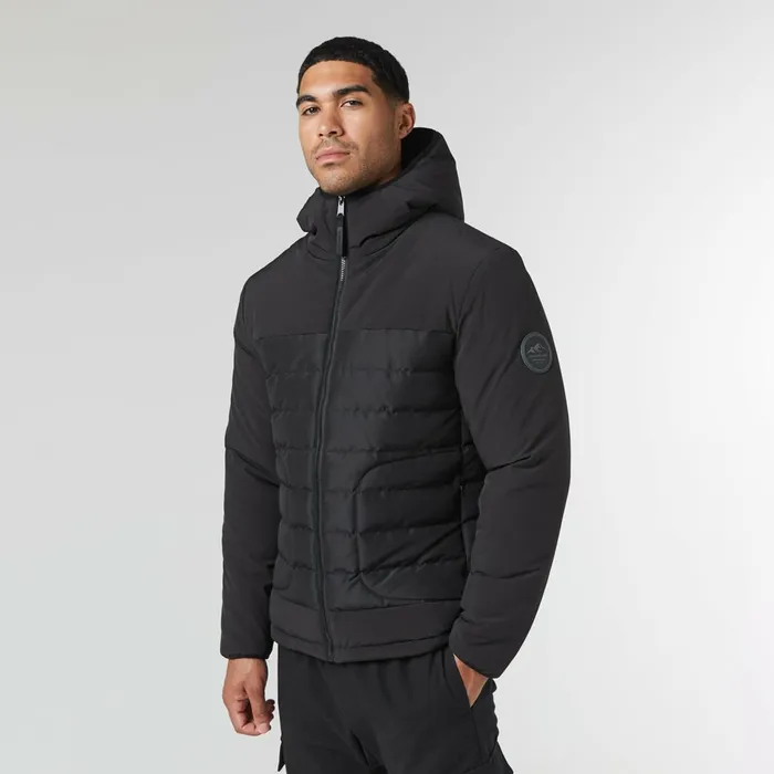 Closure London Contrast Soft Shell Jacket Black Men Coats and Jackets