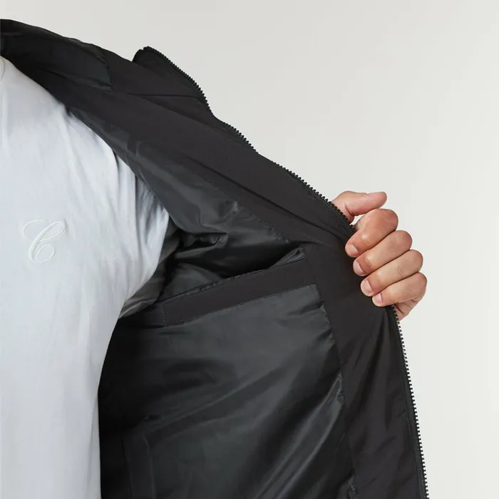 Closure London Contrast Soft Shell Jacket Black Men Coats and Jackets