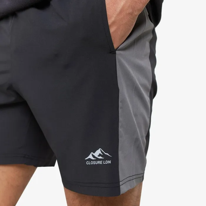 Closure London Core Cut and Sew Short Black Grey Men Shorts