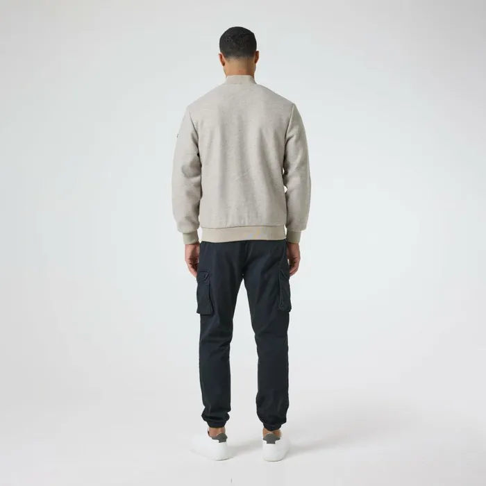Closure London Faux Wool Smart Bomber Taupe Men Coats and Jackets
