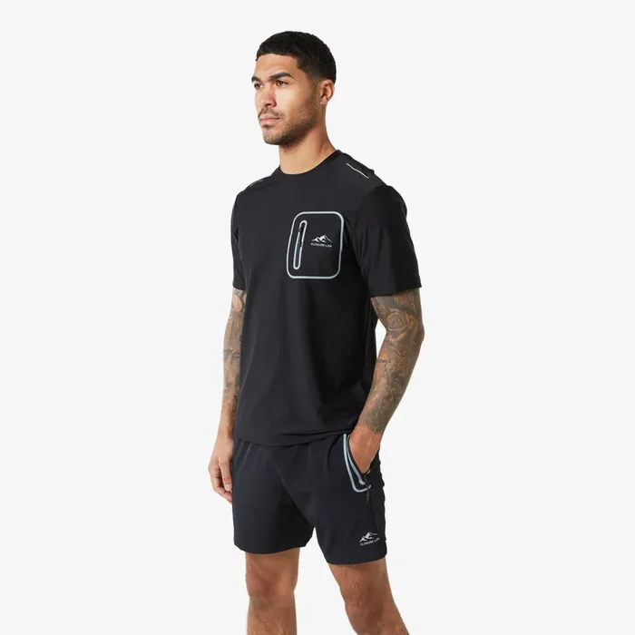 Closure London Heat Seal Zip Pocket TShirt Black Men TShirts