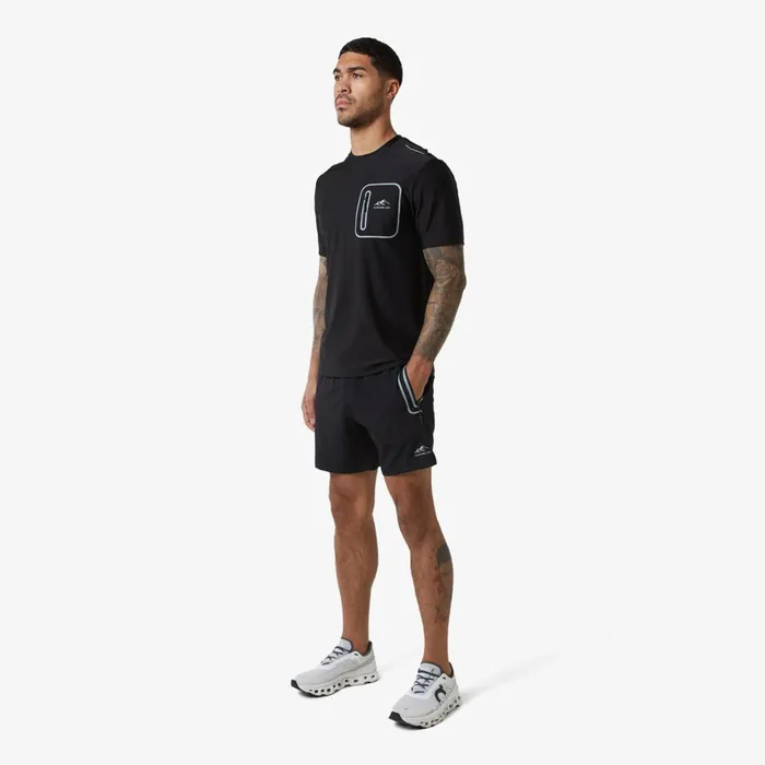 Closure London Heat Seal Zip Pocket TShirt Black Men TShirts