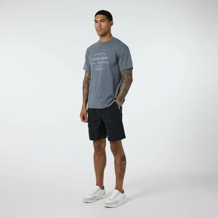 Closure London Layered Premium TShirt Slate Grey Men TShirts