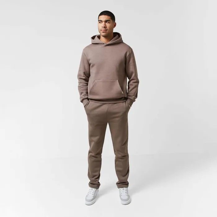 Closure London Relaxed Fit Open Hem Jogger Washed Brown Men Joggers