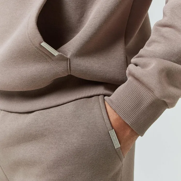 Closure London Relaxed Fit Open Hem Jogger Washed Brown Men Joggers