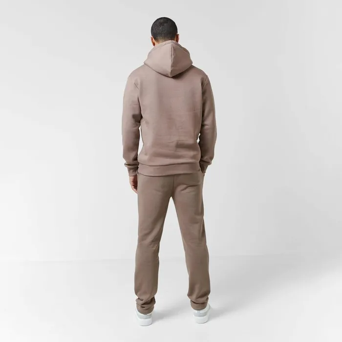 Closure London Relaxed Fit Open Hem Jogger Washed Brown Men Joggers