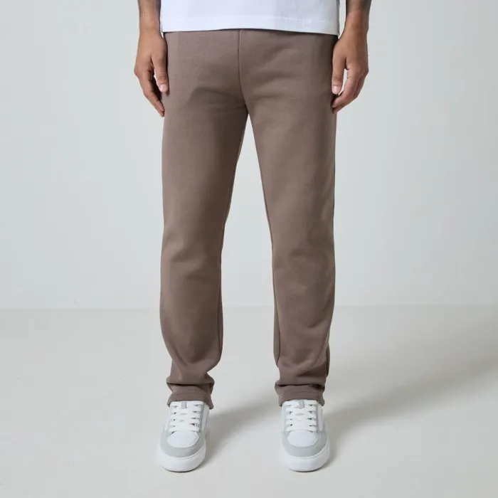 Closure London Relaxed Fit Open Hem Jogger Washed Brown Men Joggers