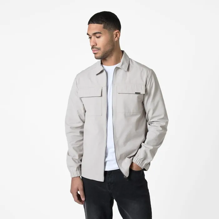 Closure London Smart Utility Overshirt Stone Men Overshirts
