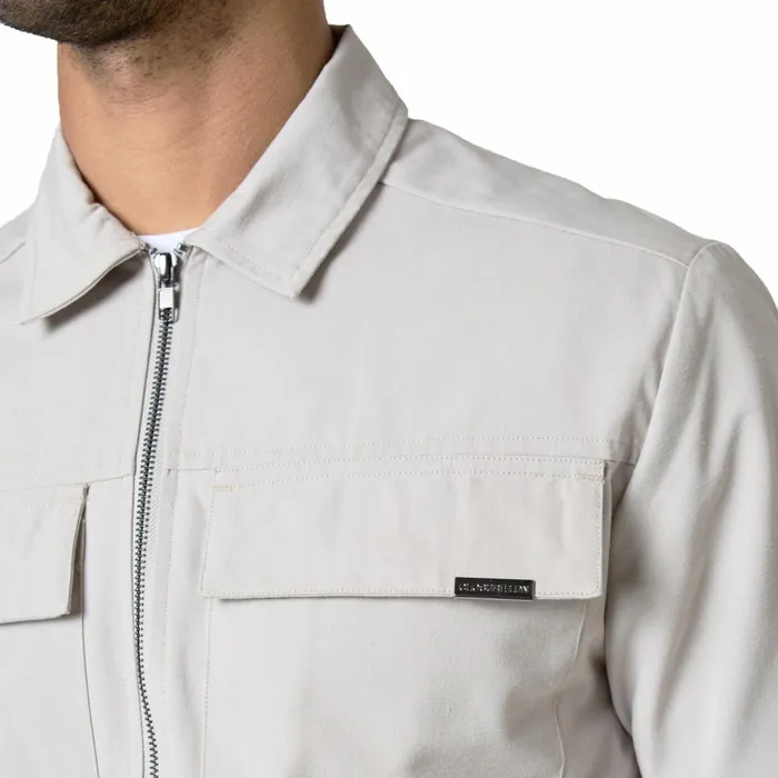 Closure London Smart Utility Overshirt Stone Men Overshirts