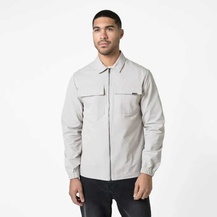 Closure London Smart Utility Overshirt Stone Men Overshirts