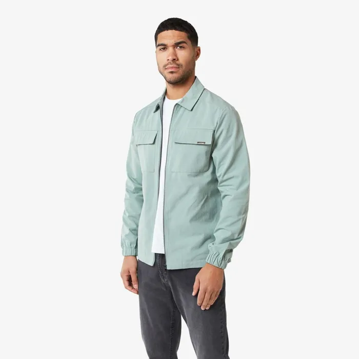 Closure London Smart Utility Overshirt Washed Green Men Overshirts
