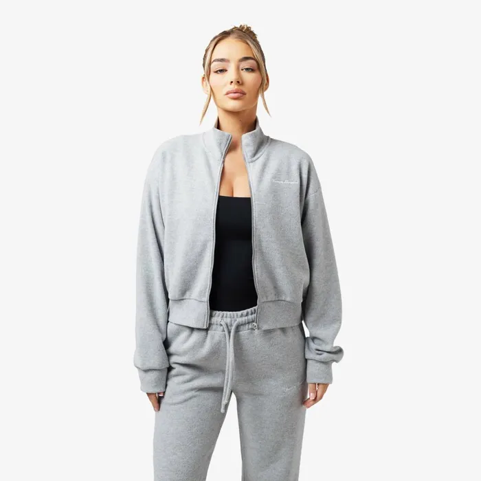 Closure London Soft Knit Bomber I Grey Marl034gt Windowtheme Windowtheme Greymarl Women Coats and Jackets