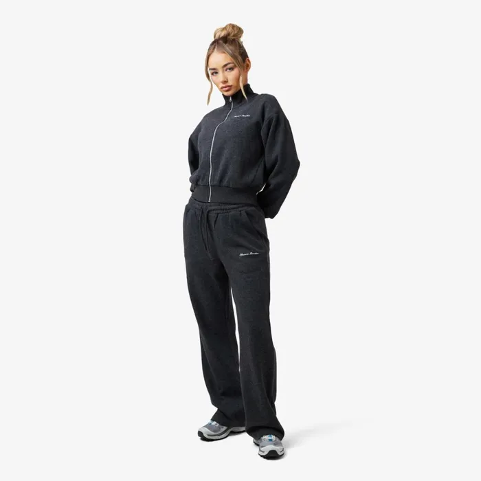Closure London Soft Knit Wide Leg Pant I Charcoal034gt Windowtheme Windowtheme Charcoal Women Joggers