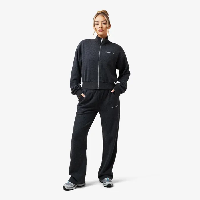 Closure London Soft Knit Wide Leg Pant I Charcoal034gt Windowtheme Windowtheme Charcoal Women Joggers
