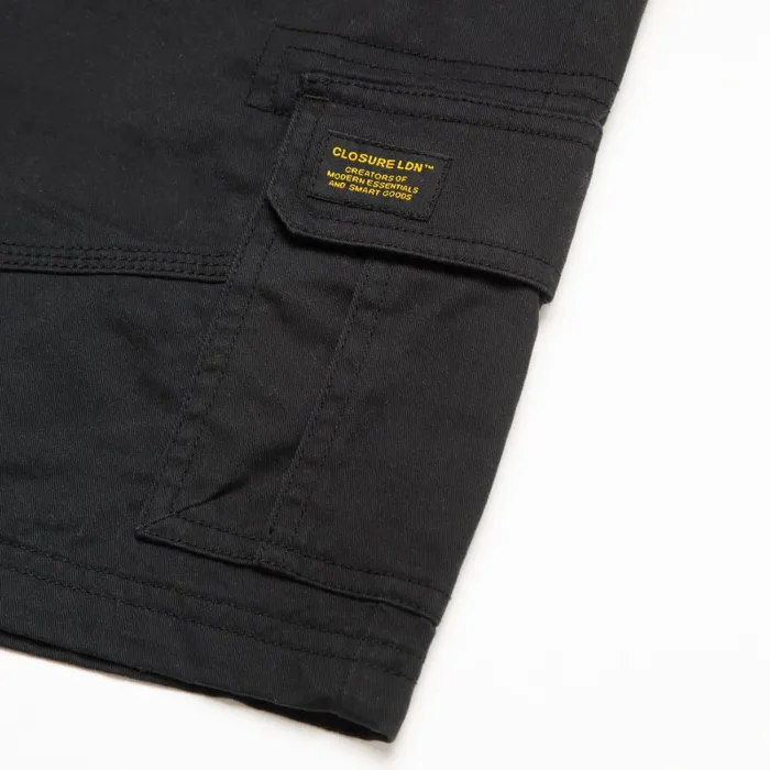 Closure London Utility Cargo Short Black Men Shorts