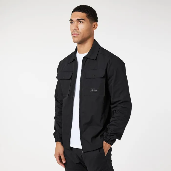 Closure London Utility Overshirt Black Men Overshirts