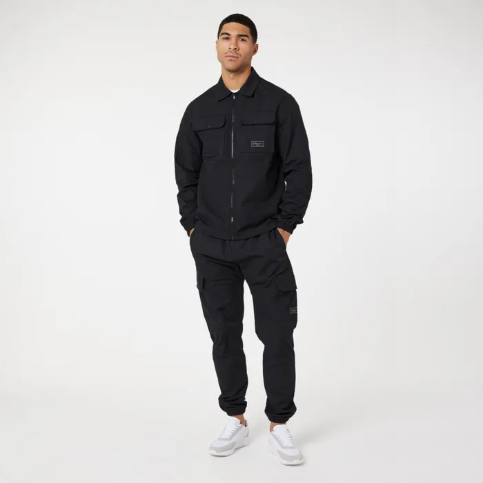 Closure London Utility Overshirt Black Men Overshirts