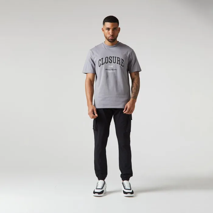 Closure London Varsity TShirt Grey Men TShirts