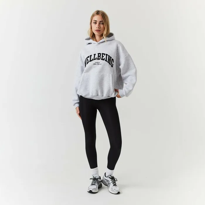 Closure London Wellbeing Hoodie Light Grey Marl Women Tracksuits