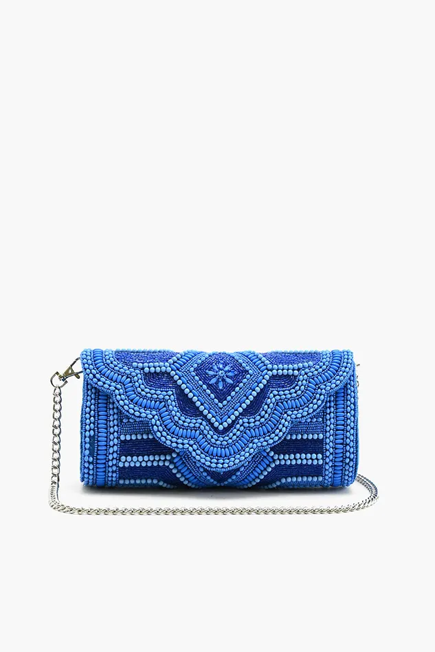 Clutches Women America and Beyond Cobalt Blue Glamour Clutch