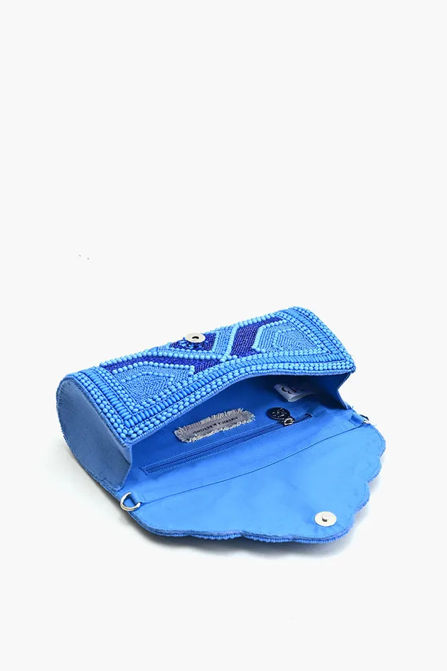 Clutches Women America and Beyond Cobalt Blue Glamour Clutch