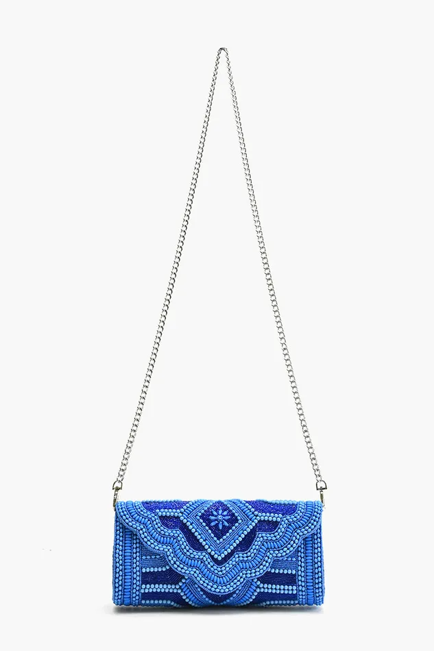 Clutches Women America and Beyond Cobalt Blue Glamour Clutch