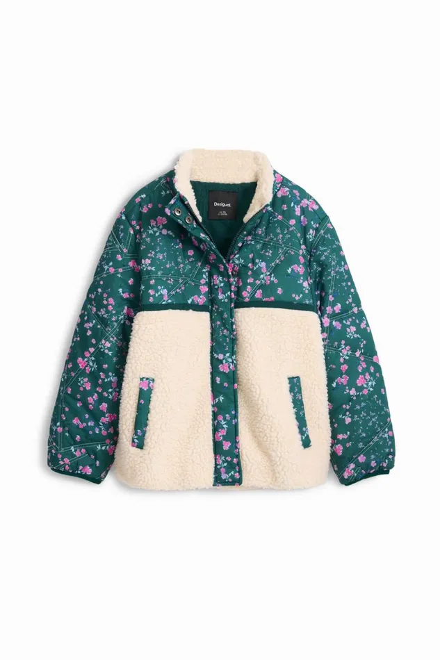 Coats And Jackets Kids Desigual Combined Padded Coat White