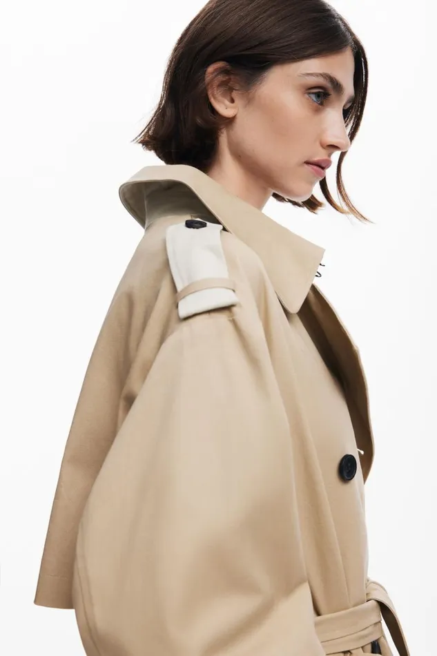 Coats And Jackets Women Desigual Combined Trench Coat Brown