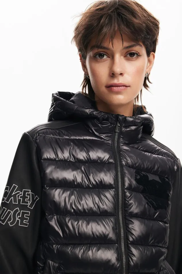 Coats And Jackets Women Desigual Mickey Mouse Jacket Black