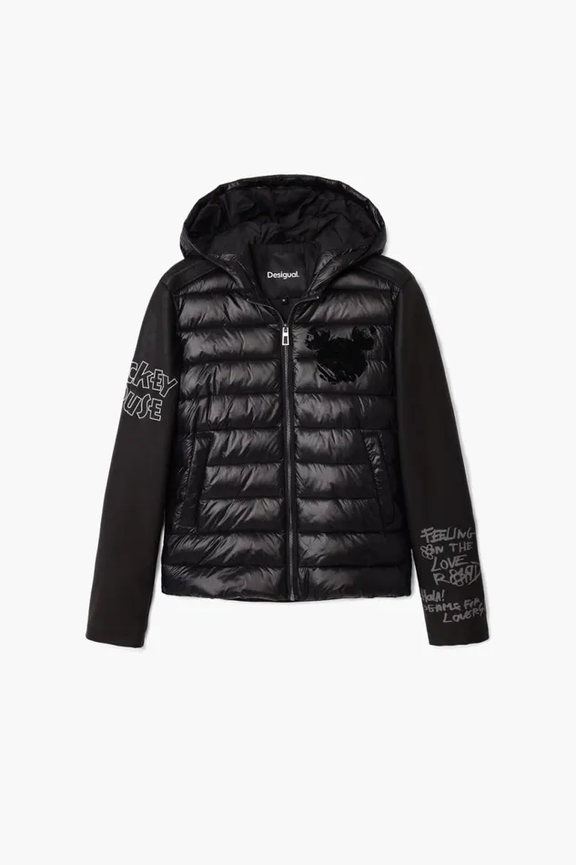 Coats And Jackets Women Desigual Mickey Mouse Jacket Black