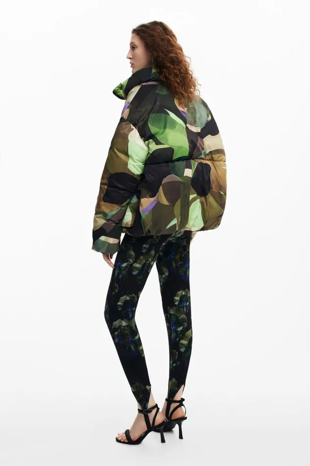 Coats And Jackets Women Desigual Padded Coat M Christian Lacroix Green