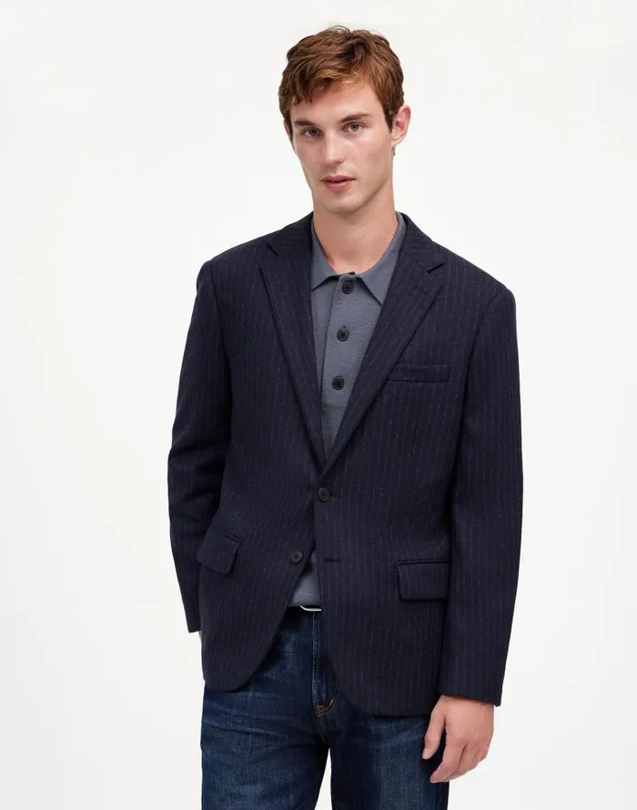 Coats Jackets Men Madewell The Roebling TwoButton Blazer In Italian Fabric Dark Navy Coats Jackets Men Madewell The Roebling TwoButton Blazer In Italian Fabric Dark Navy