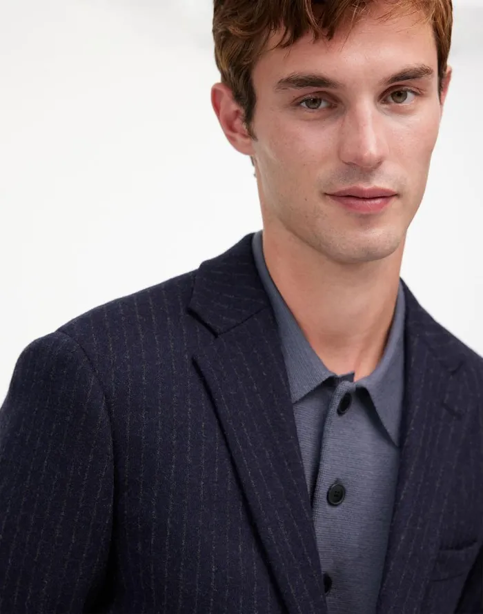 Coats Jackets Men Madewell The Roebling TwoButton Blazer In Italian Fabric Dark Navy