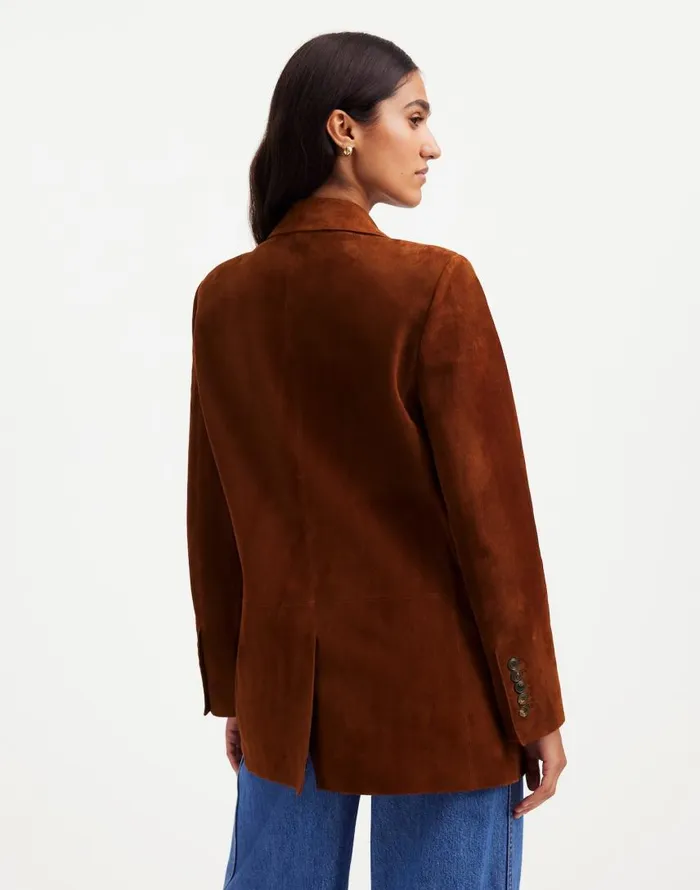 Coats Jackets Women Madewell The Kline Blazer Soft Mahogany