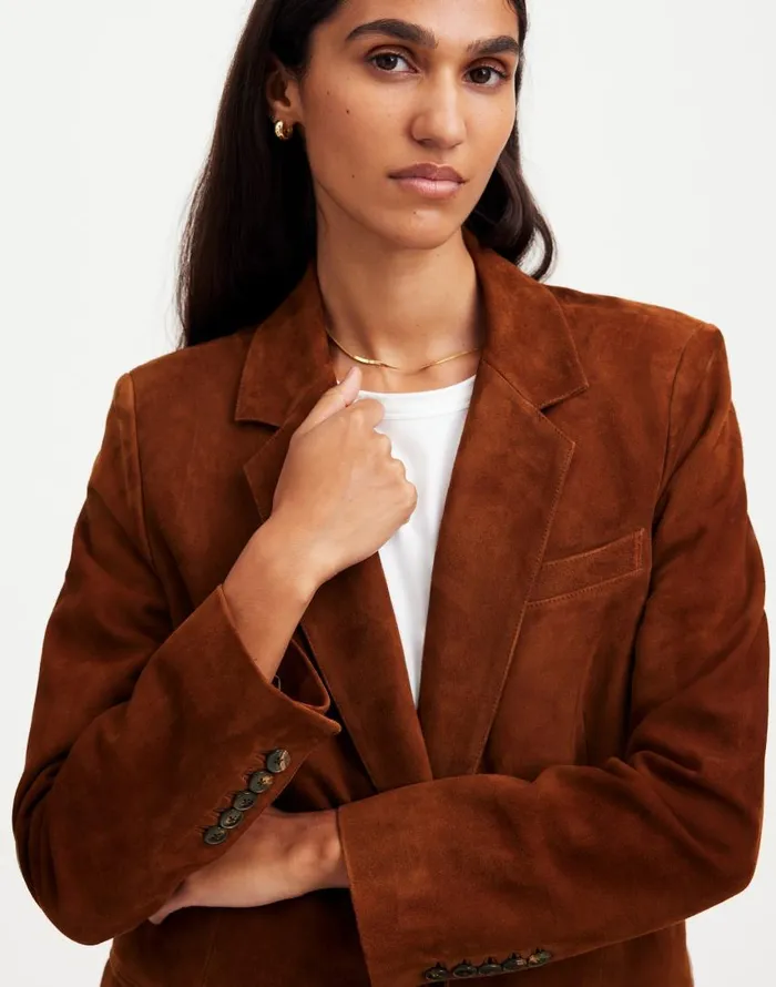 Coats Jackets Women Madewell The Kline Blazer Soft Mahogany