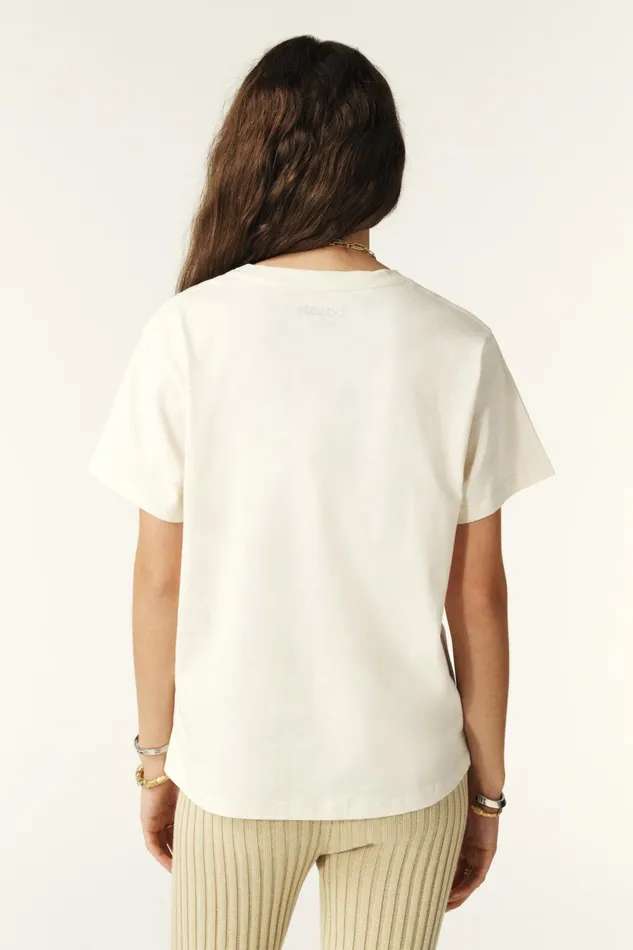 College Style TShirt Ioni OffWhite Women Baandsh TShirts and Tank Tops
